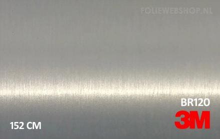 3M 2080 BR120 Brushed Aluminium folie