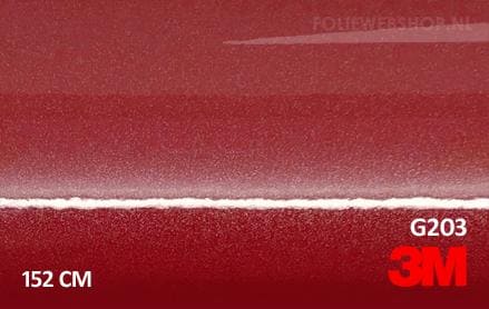 3M 2080 G203 Gloss Red Metallic folie