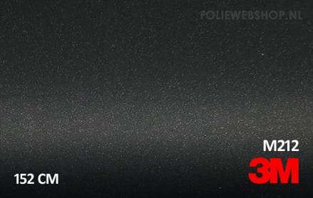 3M 2080 M212 Matte Black Metallic folie