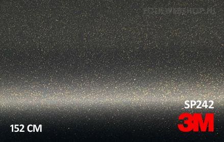 3M 2080 SP242 Satin Gold Dust Black folie