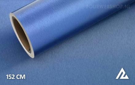 Geborsteld aluminium blauw folie