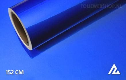 Glans metallic blauw folie