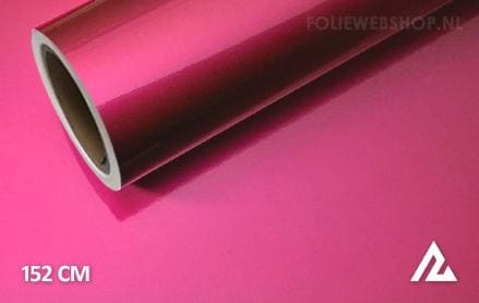 Glans metallic roze folie