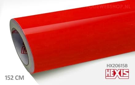 Hexis HX20615B Fluor Red Gloss folie